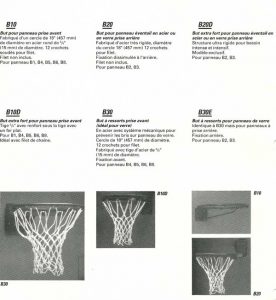 Panniers de basket ball