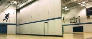 Rideau de cloison pour gymnase